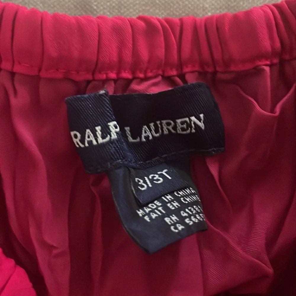 Ralph Lauren cerise pink ruffle skirt age 3 wedding party boho